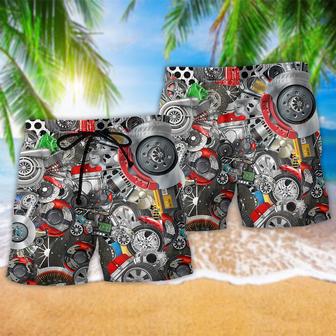 Mechanic I'm A Mechanic It's Not For The Weak Cool Style Beach Short | Newhawaiianshirts UK