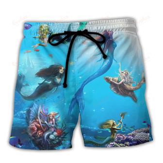 Mermaid Ocean Life Beach Short | Newhawaiianshirts