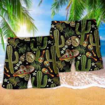 Mexican Skull Black Style So Cool Beach Short | Newhawaiianshirts DE