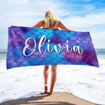 Monogrammed Personalized Beach Towels Adults Custom Unique Design | Newhawaiianshirts