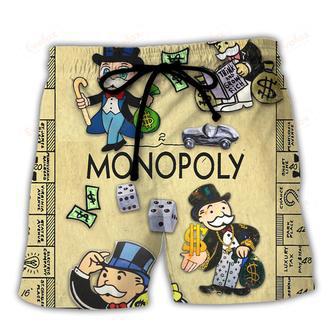 Monopoly Lover Funny Style Beach Short | Newhawaiianshirts AU