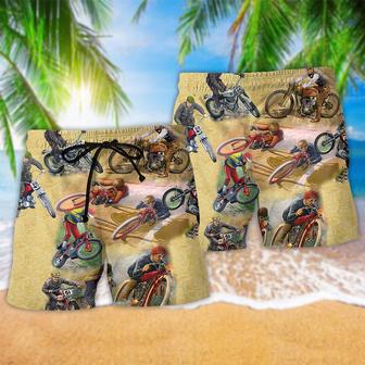 Motorcycle Amazing Vintage Cool Beach Short | Newhawaiianshirts AU