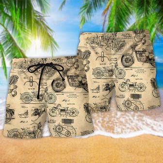 Motorcycle Finding Original Motorcycles Beach Short | Newhawaiianshirts AU