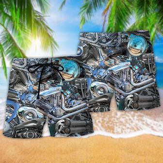 Motorcycle Gone Riding Be Back Whenever Cool Style Beach Short | Newhawaiianshirts UK