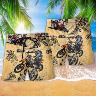 Motorcycle Racing Retro Cool Beach Short | Newhawaiianshirts AU