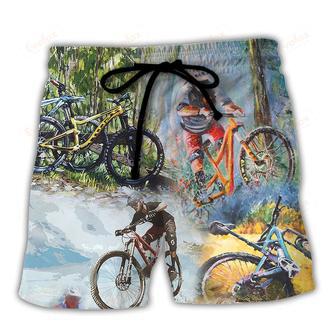 Mountain Biking Don't Be Jealous Just Because You Can't Ride Like Me Beach Short | Newhawaiianshirts DE