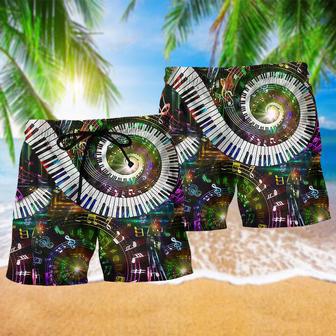 Music 10 Fingers 88 Keys Piano Beach Short | Newhawaiianshirts AU