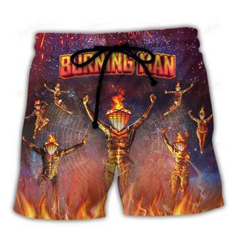 Music Event Burning Man Built To Burn Burning Man Beach Short | Newhawaiianshirts DE