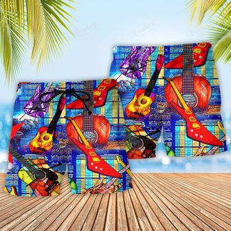 Music Life Is Full Of Choices And I Choose Guitar Beach Short | Newhawaiianshirts AU