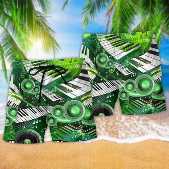 Music Love Green Style So Cool Beach Short | Newhawaiianshirts UK