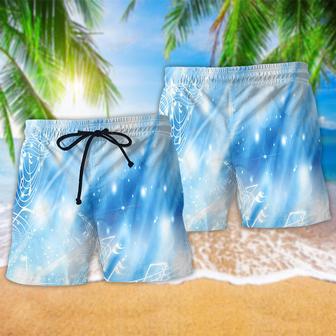 Music Musical Notes on A Dark Blue Beach Short | Newhawaiianshirts