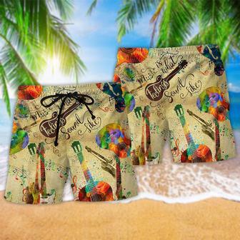 Music My Guitar Can Sing Beach Short | Newhawaiianshirts AU