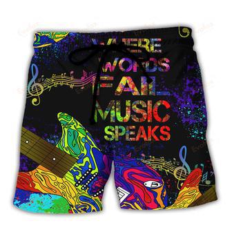 Music Speaks Style Beach Short | Newhawaiianshirts AU