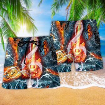 Music The Guitar And Water Blue Beach Short | Newhawaiianshirts AU