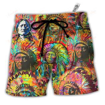 Native American It's In My DNA Beach Short | Newhawaiianshirts AU