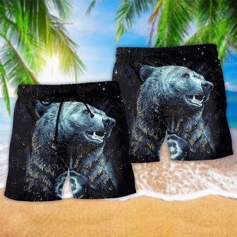 Native Bear Style Love Peace Beach Short | Newhawaiianshirts UK