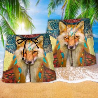 Native Fox Love Peace Beach Short | Newhawaiianshirts AU