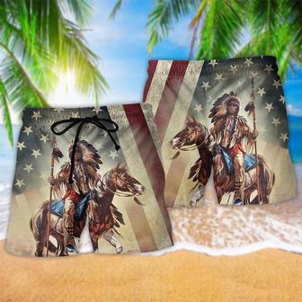 Native Horses Protect Place Beach Short | Newhawaiianshirts AU