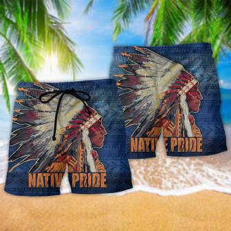 Native Pride Style Love Peace Beach Short | Newhawaiianshirts AU