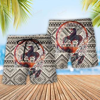 Native Style Love Peace Cool Horse Beach Short | Newhawaiianshirts AU