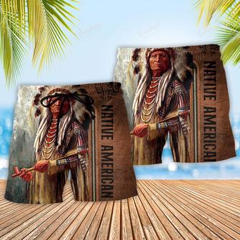 Native Style Love Peaceful Their Life Beach Short | Newhawaiianshirts CA