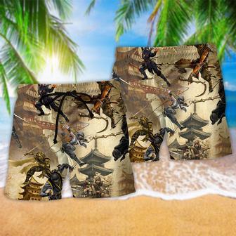 Ninja I Move Like A Ninja Cool Style Beach Short | Newhawaiianshirts DE