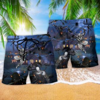 Ninja Overnight Dark Moon Beach Short | Newhawaiianshirts DE