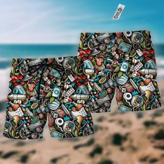 Nurse In The Life Beach Short | Newhawaiianshirts AU