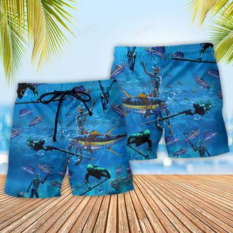 Ocean Discover Blue Style Beach Short | Newhawaiianshirts CA