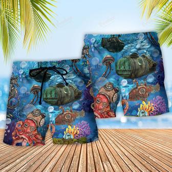 Ocean Steampunk Undersea World Cool Beach Short | Newhawaiianshirts UK