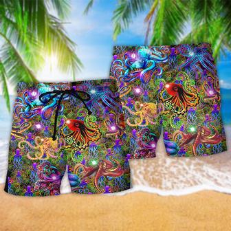 Octopus Life Is Better With An Octopus Full Color So Much Beach Short | Newhawaiianshirts UK