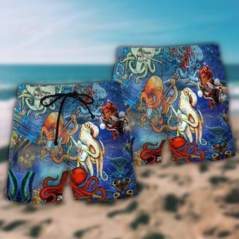 Octopus Rocktopus Funny Style Beach Short | Newhawaiianshirts DE