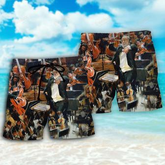 Orchestra Music Lover Lovely Music Beach Short | Newhawaiianshirts AU