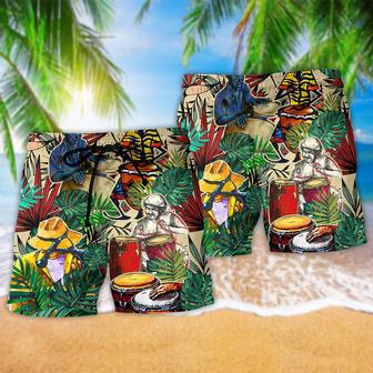 Palm Tree The Beautiful Congas Mix Palm Tree Beach Short | Newhawaiianshirts CA