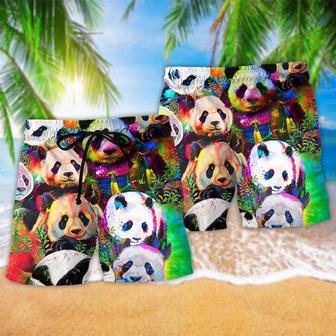 Panda Colorful Giant Lovely Style Beach Short | Newhawaiianshirts AU