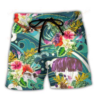 Parasailing Dog Let's Do Parasailing Beach Short | Newhawaiianshirts AU