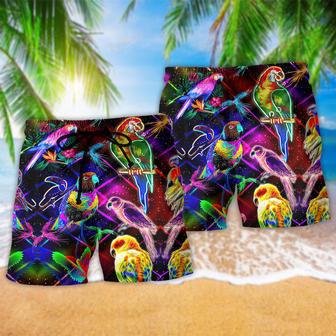 Parrot Never Take Your Unique Features For Granted Colorful Beach Short | Newhawaiianshirts