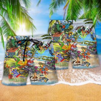 Parrot Party Tropical Summer Beach Beach Short | Newhawaiianshirts DE