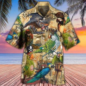 Parrot Pirates Life Vintage Beach Short | Newhawaiianshirts CA