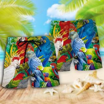 Parrot Tropical Summer Cool Style Beach Short | Newhawaiianshirts AU