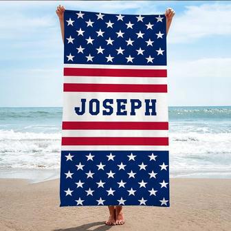 Patriotic American Flag Design Pool Swim Beach Towels Unique Gift | Newhawaiianshirts