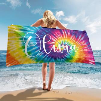 Personalized Name Gift Summer Beach Towels Unique Design Style | Newhawaiianshirts