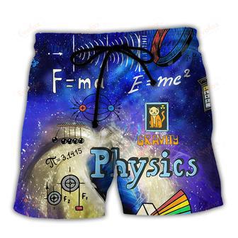 Physical Is My Hobby Purple Beach Short | Newhawaiianshirts CA