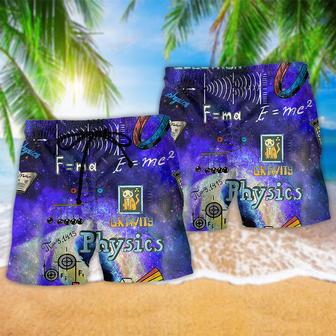 Physics Amazing Awesome Dark Blue Beach Short | Newhawaiianshirts DE