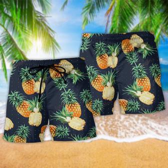 Pineapple Tropical Love Fruit Beach Short | Newhawaiianshirts