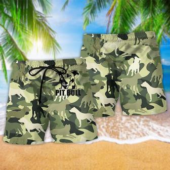 Pitbull Camouflage Basic Style Beach Short | Newhawaiianshirts