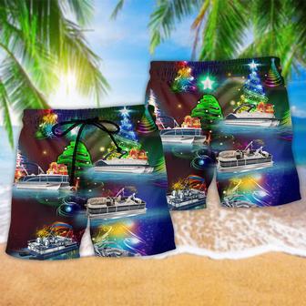 Pontoon Christmas Tree Stunning Beach Short | Newhawaiianshirts DE