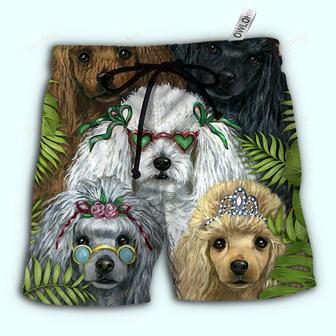 Poodle Dog Tropical Style Beach Short | Newhawaiianshirts AU