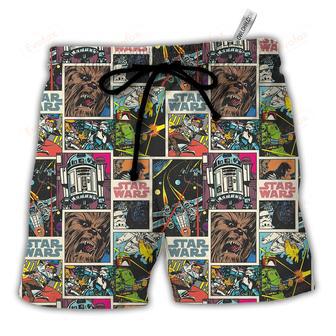 Print Comic Pattern Beach Short | Newhawaiianshirts AU