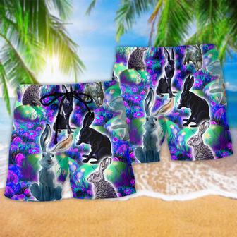 Rabbit Get Egg Cited For Easter Stunning Beach Short | Newhawaiianshirts